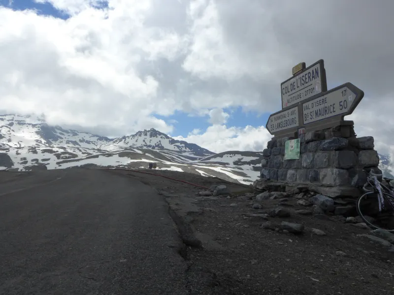 At the summit of Iseran