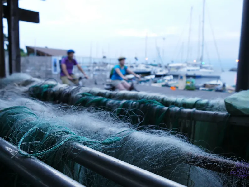Gravelling on the port of Thonon-les-Bains
