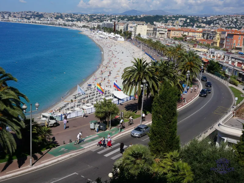 The Promenade des Anglais from the Bellanda Tower in Nice