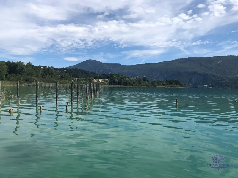Clear waters of Lac d'Aiguebelette at Lépin-le-Lac
