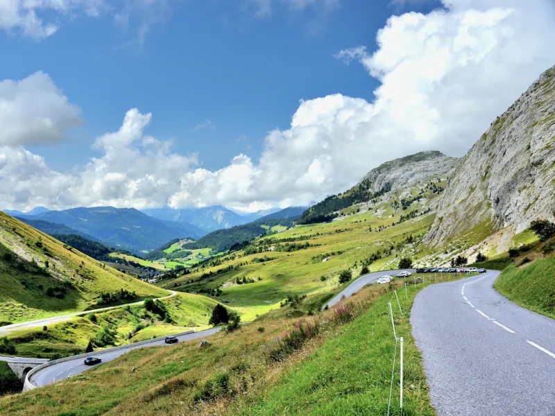 Descent to Grand Bornand from Col de la Colombière