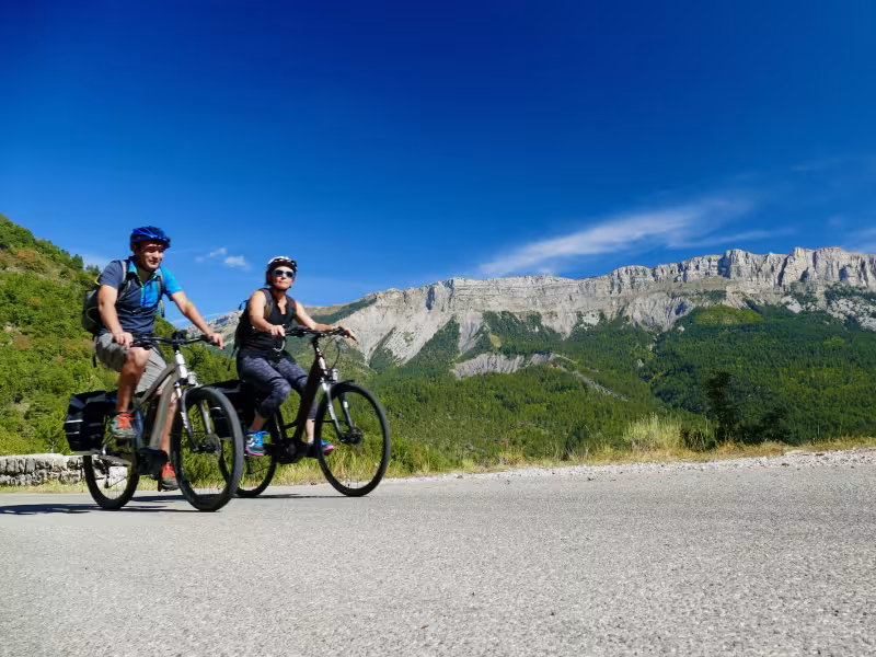 Steep cliffs of the Digne Pre-Alps