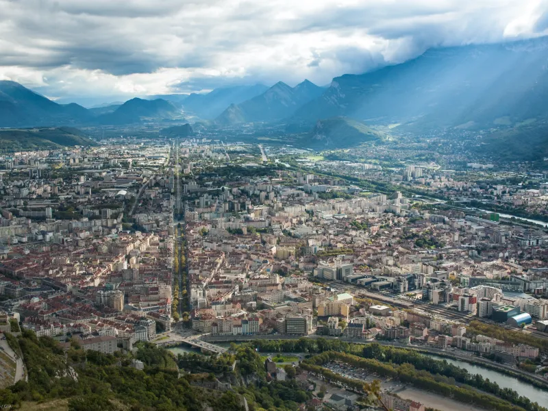 End of the day in Grenoble