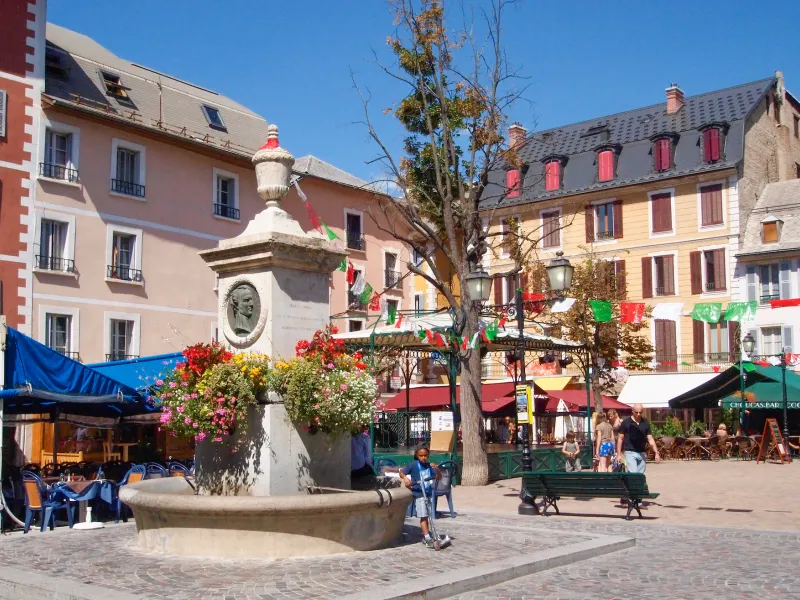 The charming and colorful town of Barcelonnette