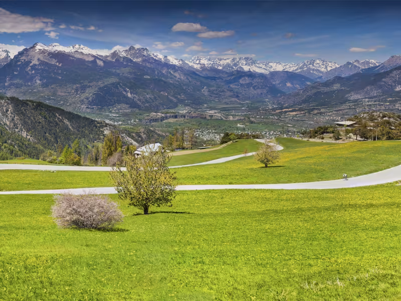 Lace-ups on the Col de Vars overlooking the Durance valley