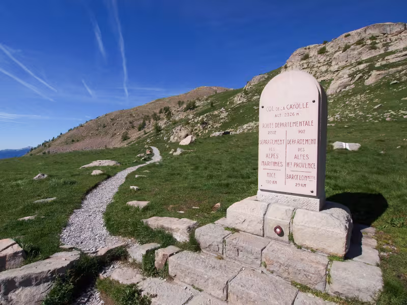 The Col de la Cayolle, starting point for hikes to the Mercantour National Park