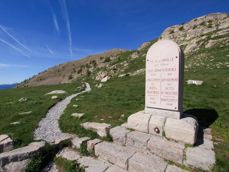 The Col de la Cayolle, starting point for hikes to the Mercantour National Park