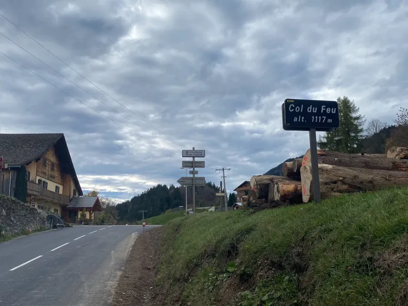 The Col du Feu, 1st pass of the route