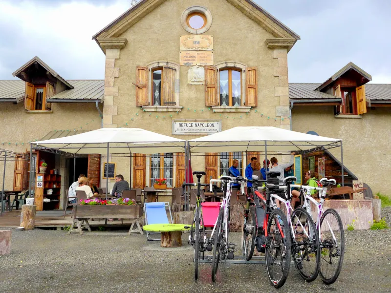 Refuge Napoléon near the summit of Col d'Izoard