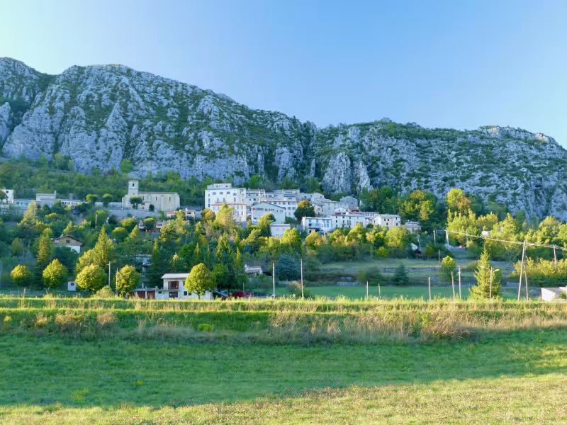 The Village of Saint-Auban in the Alpes Maritimes