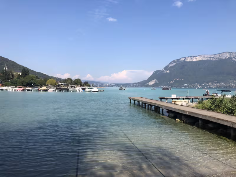 The port of Sevrier on Lake Annecy