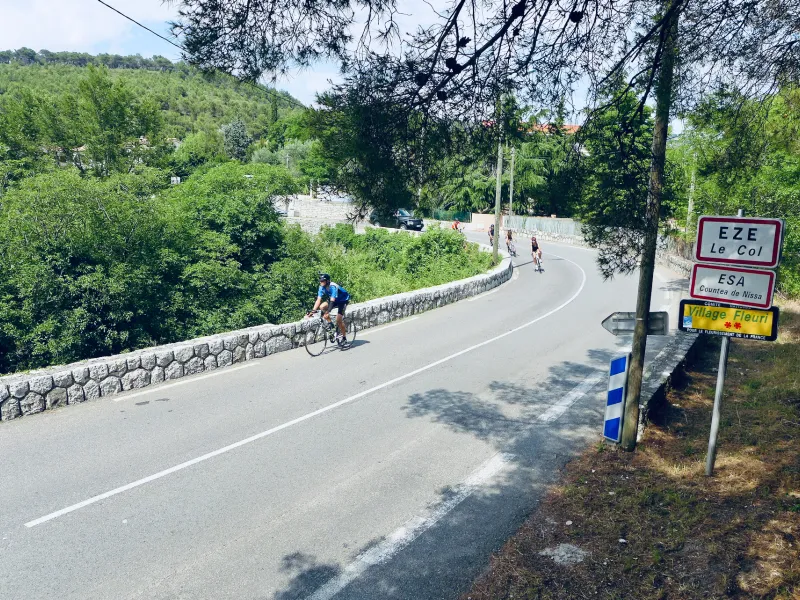 The Col d'Èze district between Menton and Nice