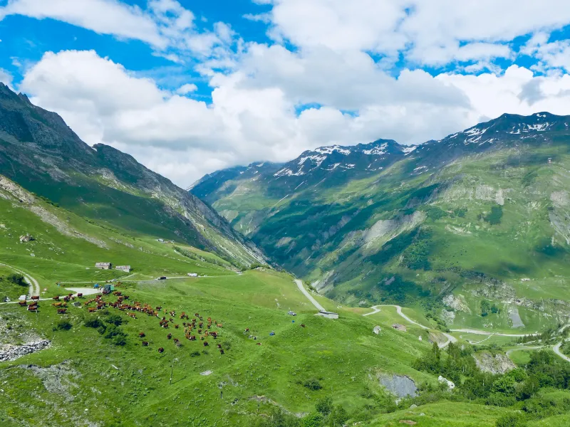 The Chapieux valley on the southern slopes of the Cormet de Roselend