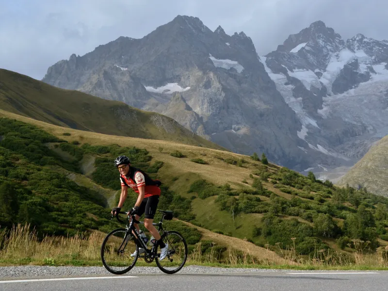 Mountains and glaciers from Ecrins to Col du Lautaret