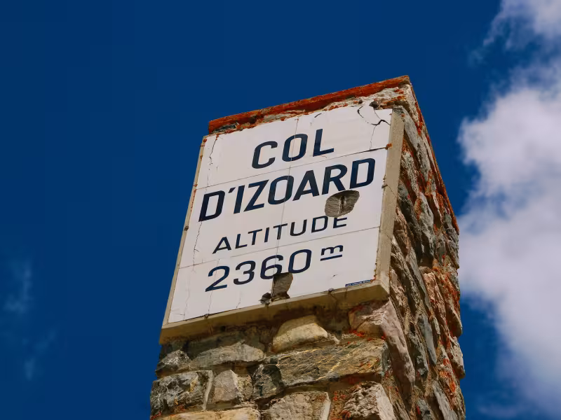 Col d'Izoard summit monument