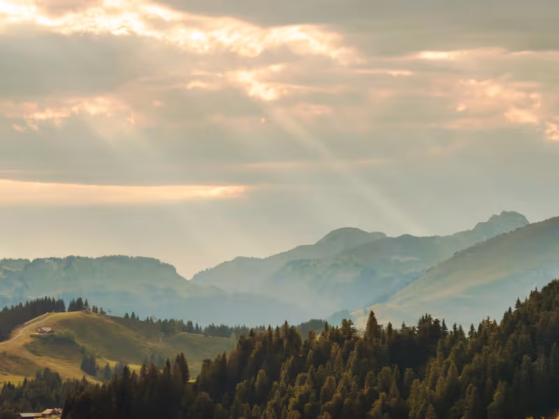 Panorama from Col de Joux Plane