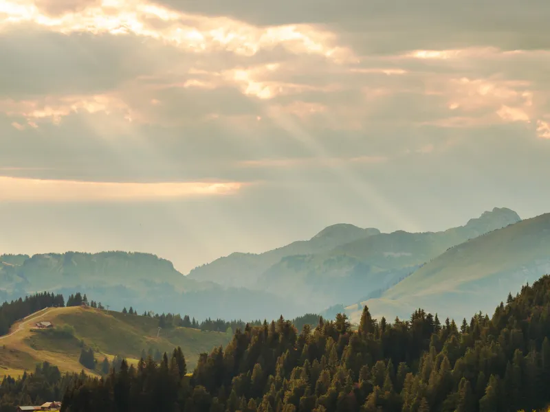 Panorama from Col de Joux Plane