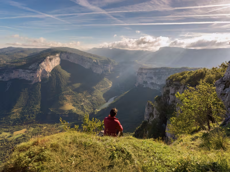 Panorama of the Vercors cliffs