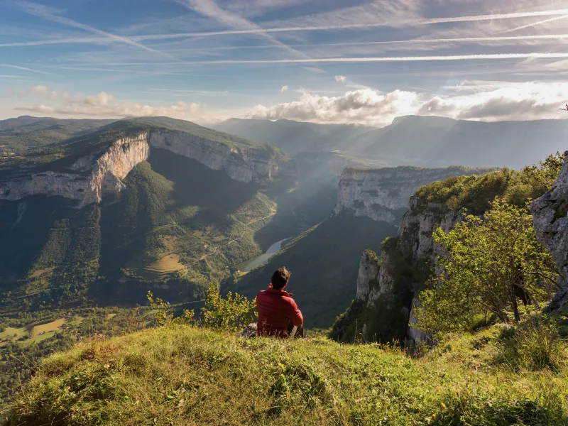 Panorama of the Vercors cliffs