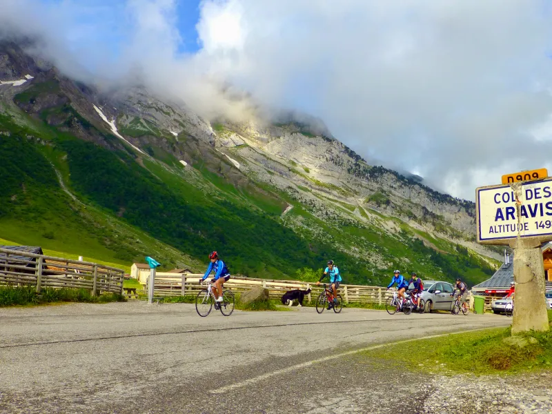 Passing the Aravis pass