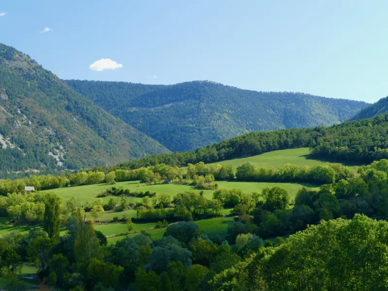 Haut-Verdon landscapes towards Thorame-Haute