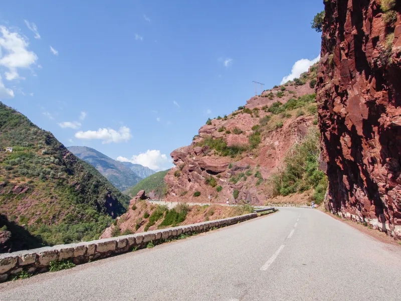 Colorful rocks of the Alpes-Maritimes gorges