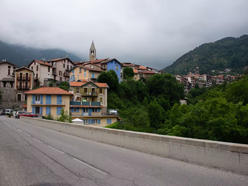 Arrival at Saint-Martin-Vésubie