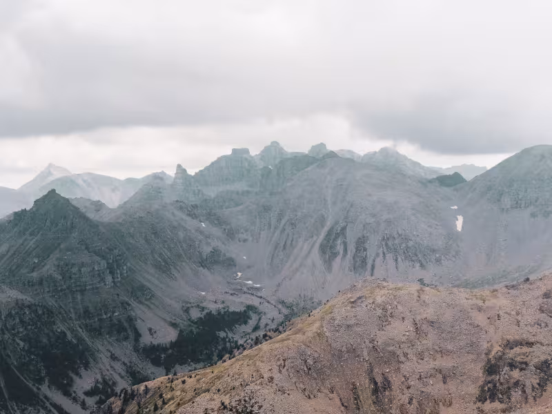 View from the summit of La Bonette