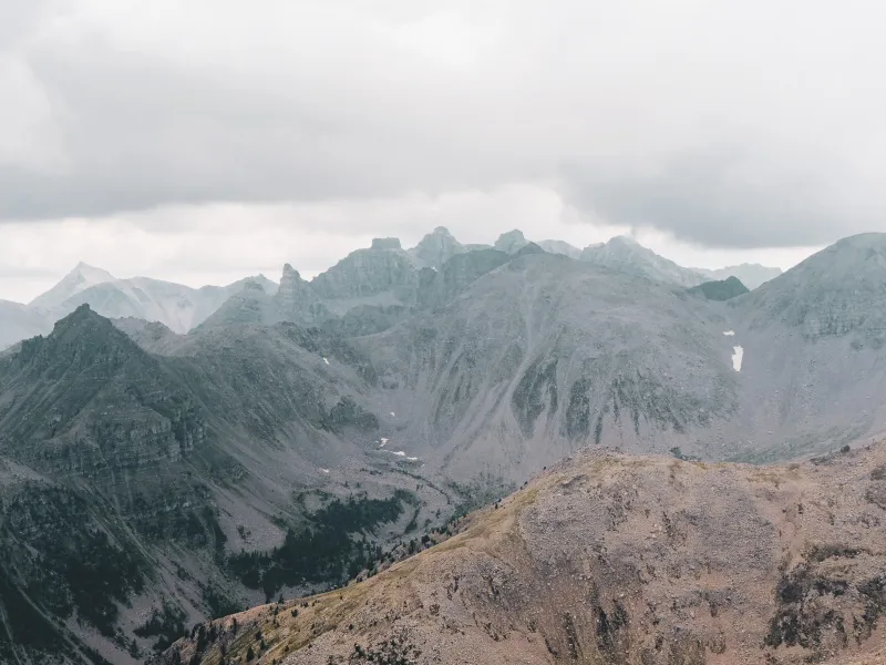 View from the summit of La Bonette