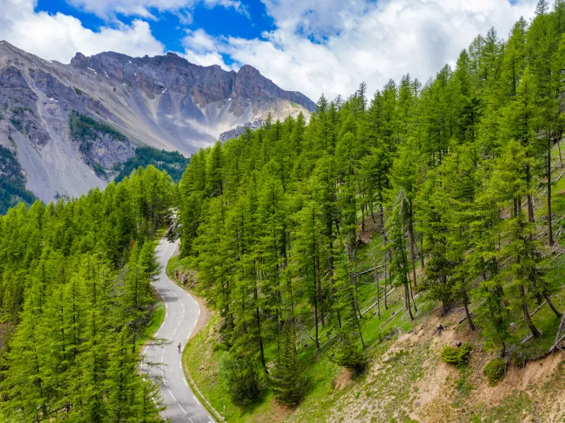 First laces of the Col d'Izoard above Cervières