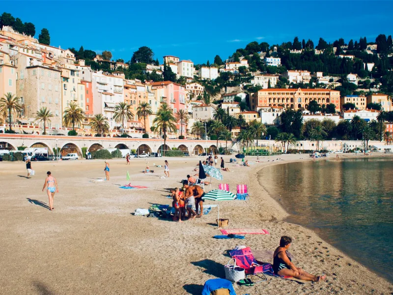 Menton beach
