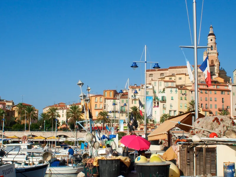 The port of Menton