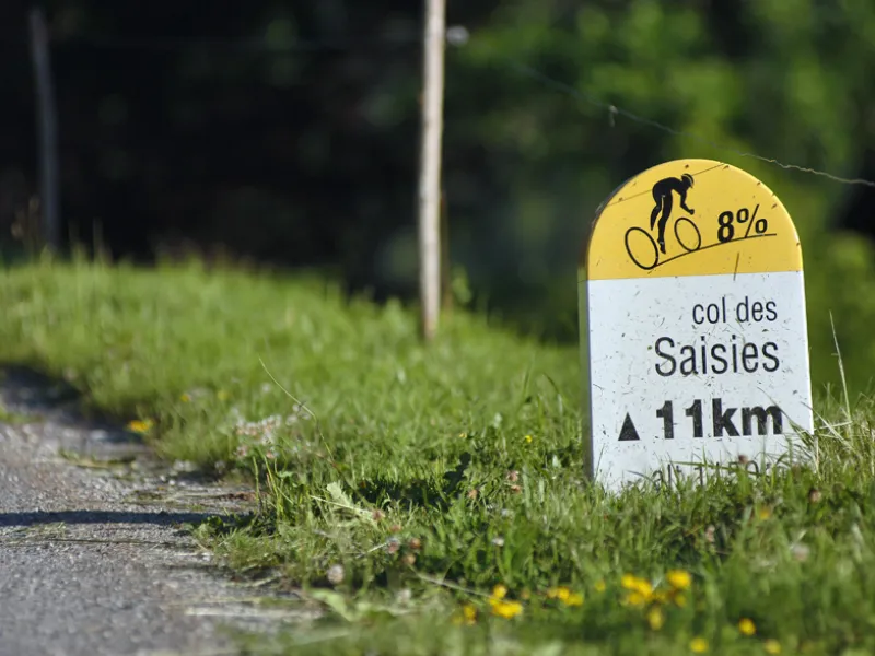 Ascent to the Col des Saisies from the Val d'Arly