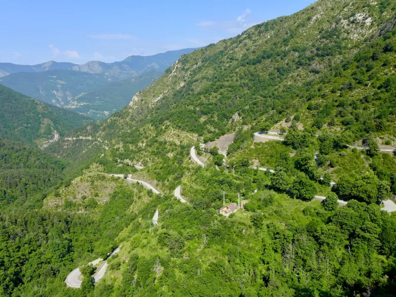 North side of Col de Turini