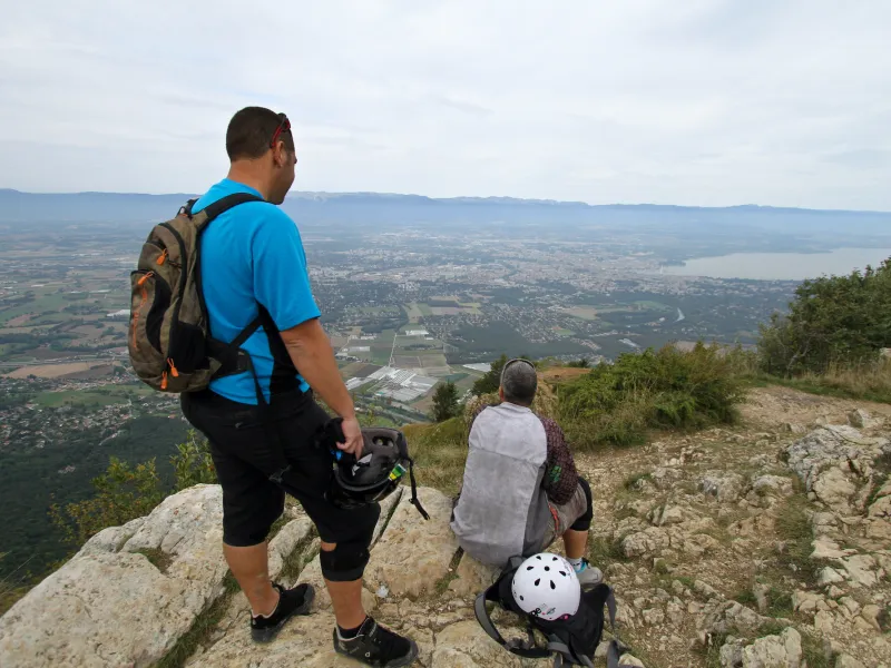Panoramic view of Geneva from Mont Salève