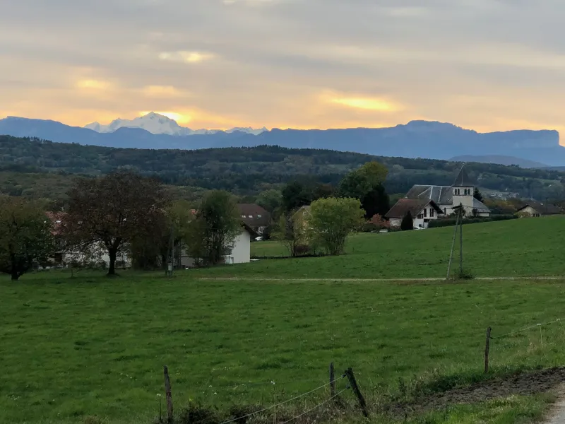View of Mont Blanc from the Vuache