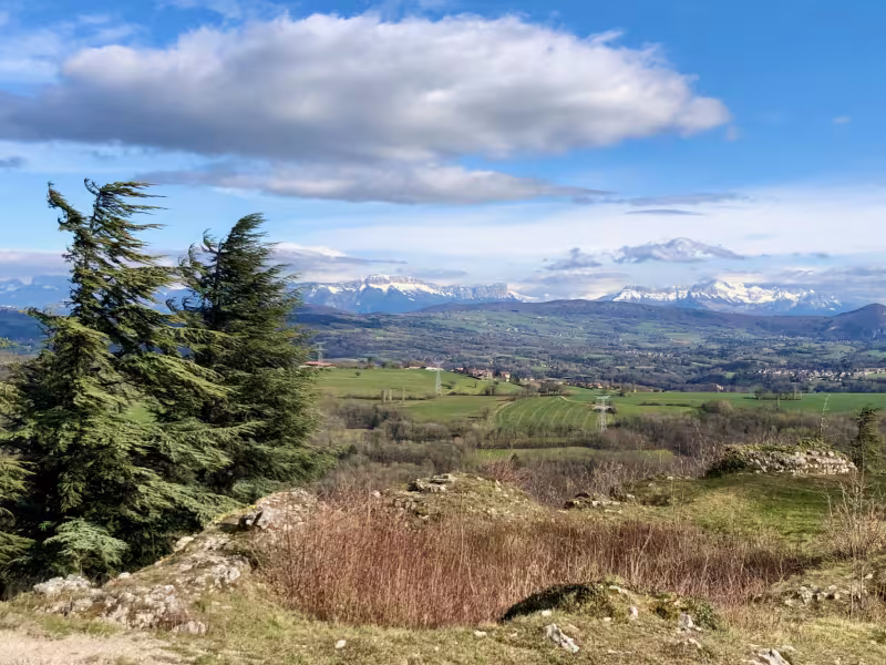 View of the Alps from Chaumont