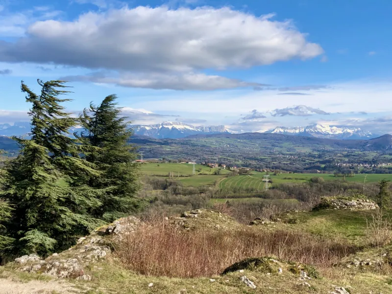 View of the Alps from Chaumont