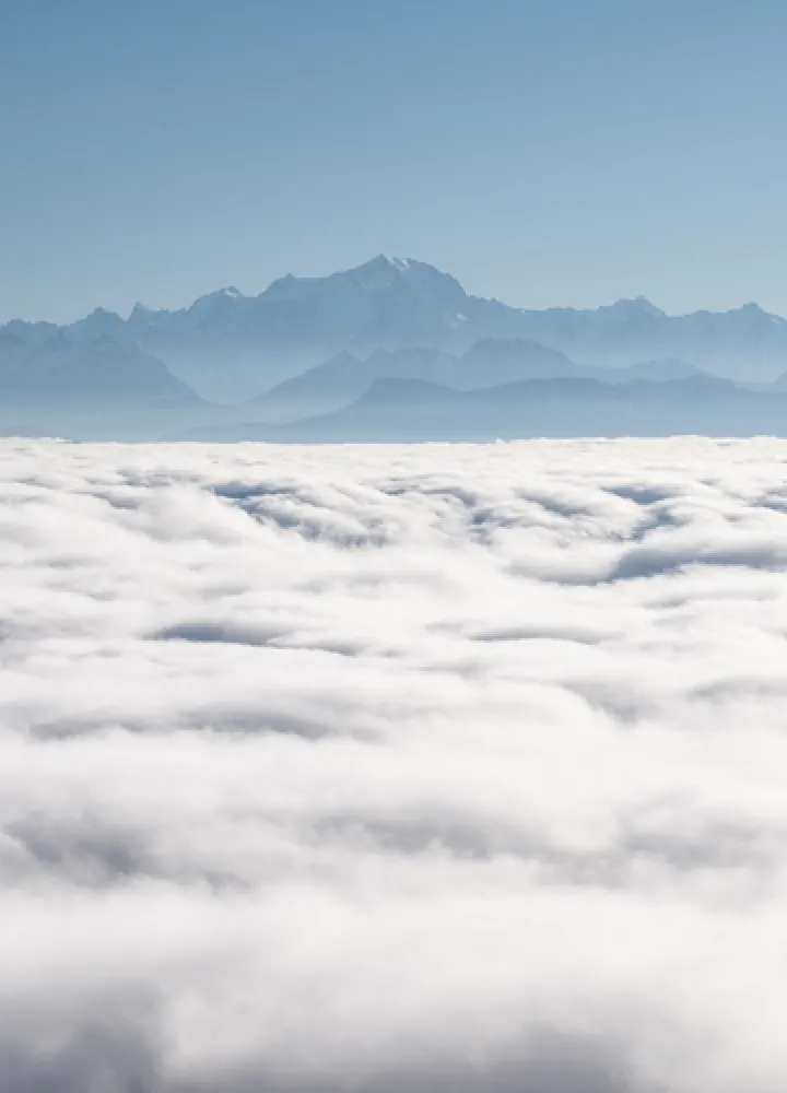 Mont-Blanc vue du Grand-Colombier