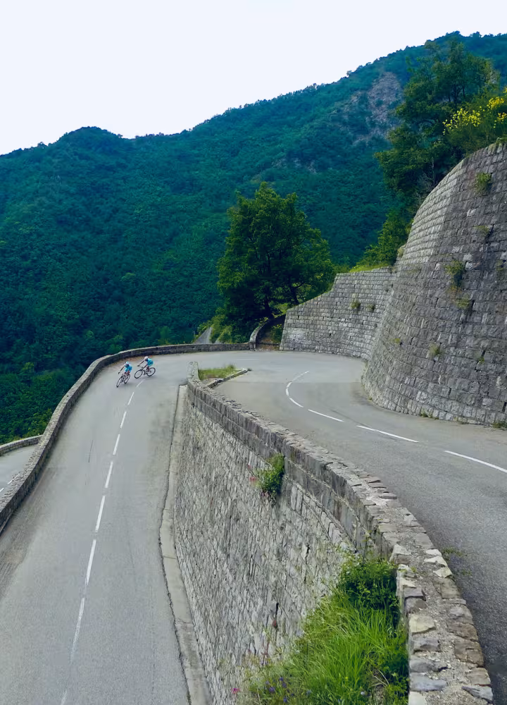 Laces on the south side of the Col de Turini near Moulinet