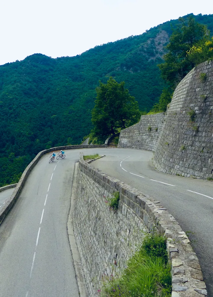 Laces on the south side of the Col de Turini near Moulinet