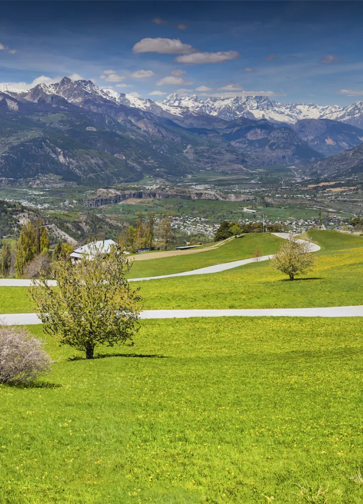 Lace-ups on the Col de Vars overlooking the Durance valley