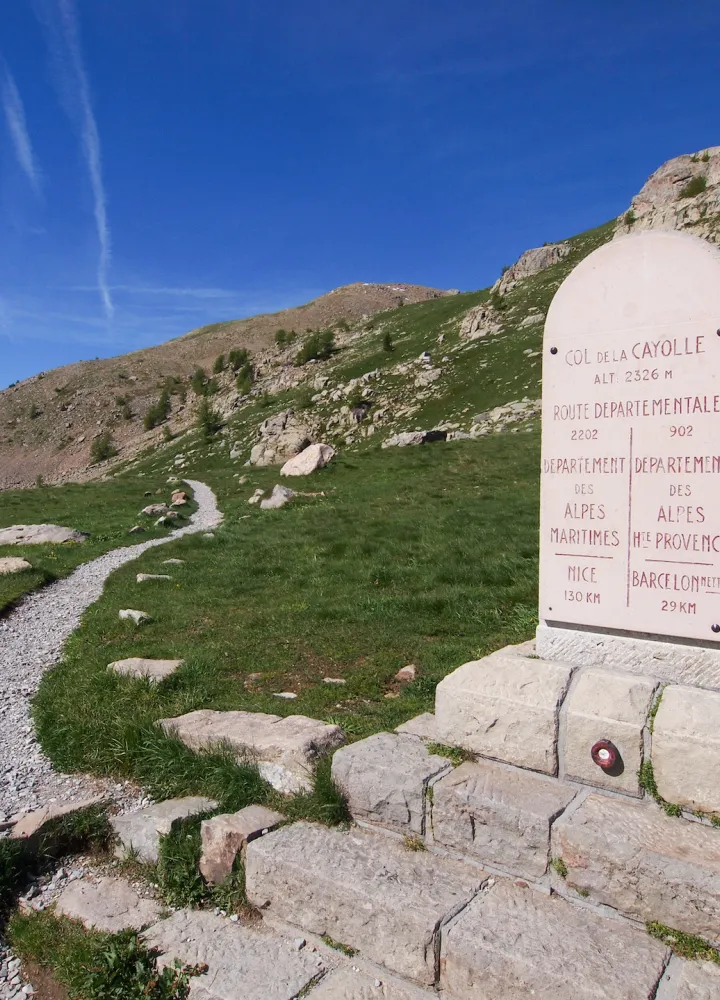 The Col de la Cayolle, starting point for hikes to the Mercantour National Park