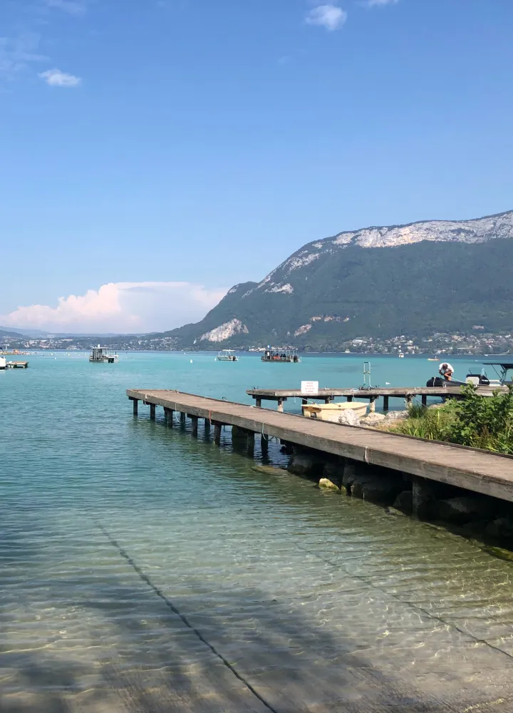 Lake Annecy on the variant between Le Grand-Bornand and Beaufort-sur-Doron