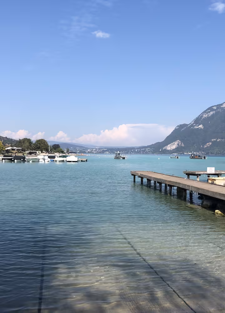 The port of Sevrier on Lake Annecy