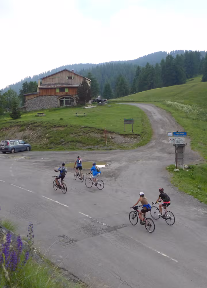 Passing the Col de la Couillole