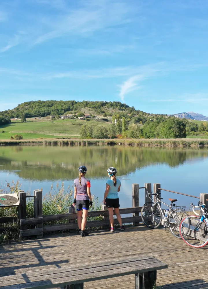 A contemplative break at Lac de Mison