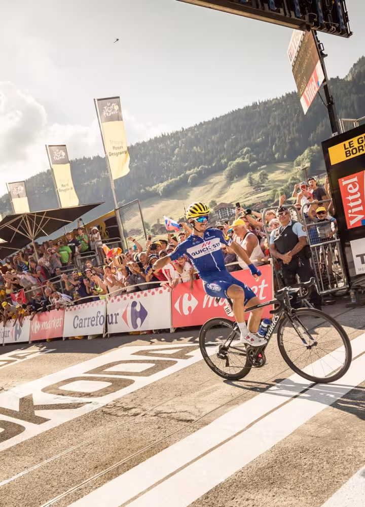 The Tour de France arrives in Le Grand Bornand