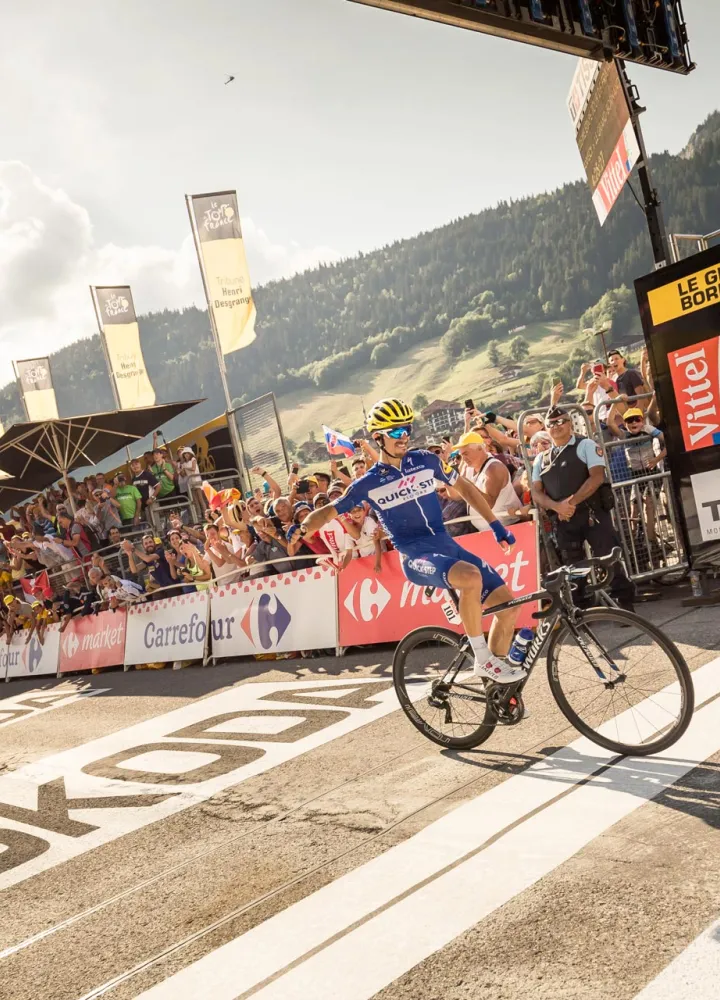 The Tour de France arrives in Le Grand Bornand