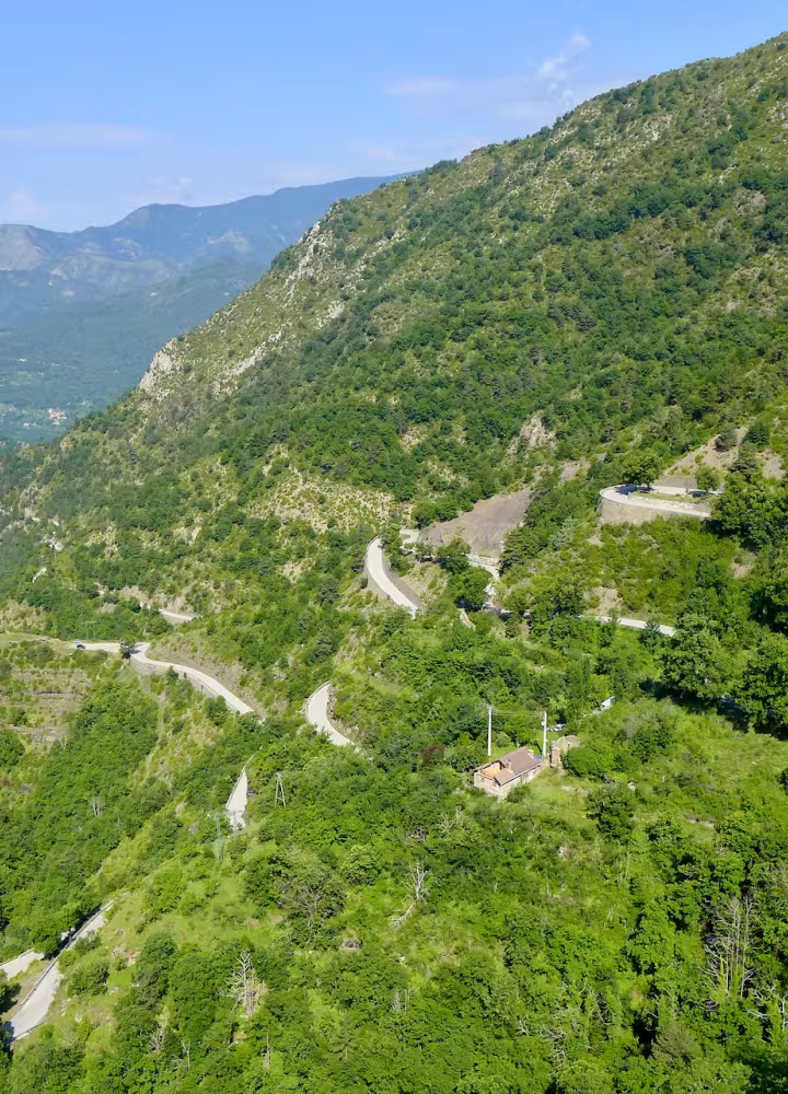 North side of Col de Turini